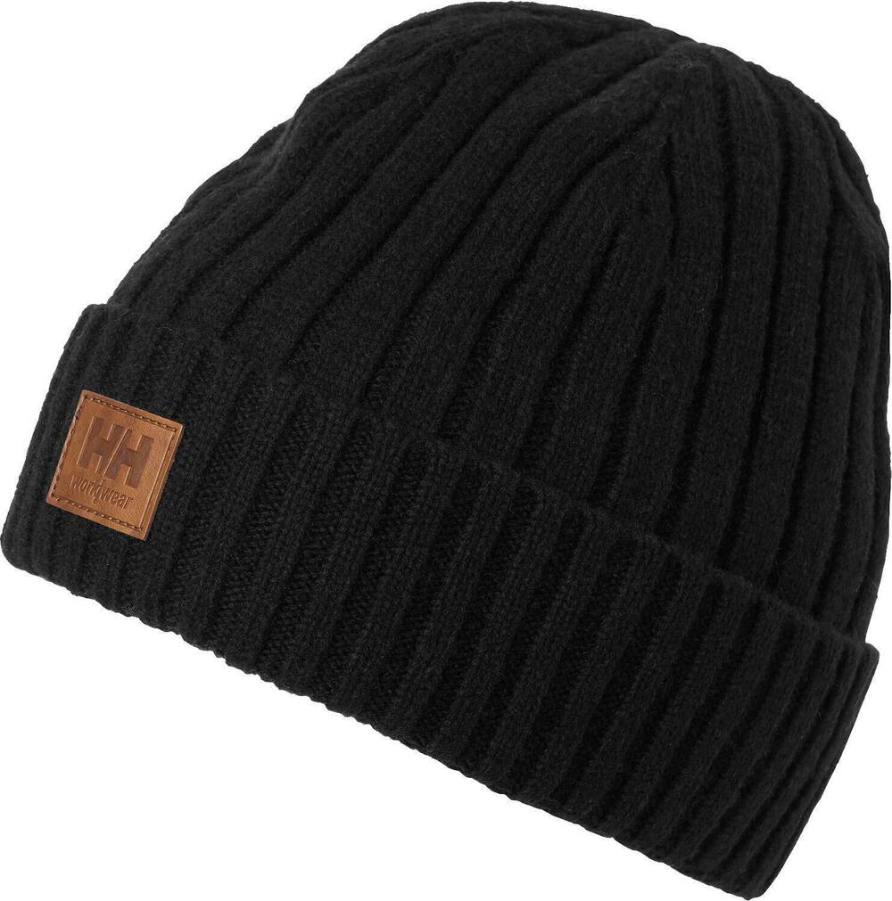 9185 Unisex Workwear Kensington Wool Beanie, Black - One Size